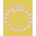 Cultured Freshwater Pearl (6-1/2 - 7mm) Polished Bead Coil Bracelet in 18k Gold-Plated