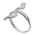 Cubic Zirconia Snake Ring