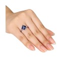 Sapphire Square Swirl Ring (2-4/5 ct. t.w.)