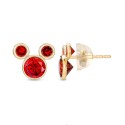 Children's Cubic Zirconia Birthstone Stud Earrings in 14k Gold