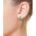 Emerald Small Huggie Hoop Earrings (1/4 ct. t.w.)