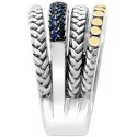 Sapphire Multi-Row Stack Look Statement Ring (1/3 ct. t.w.) & 18k Gold