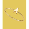 14K Gold-tone Initial Ring