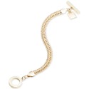 Gold-Tone Flat Chain Toggle Bracelet